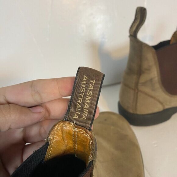 Blundstone Brown Leather Unisex Chelsea Boots Size Women’s ~8 / Men’s ~7 - Picture 4 of 9